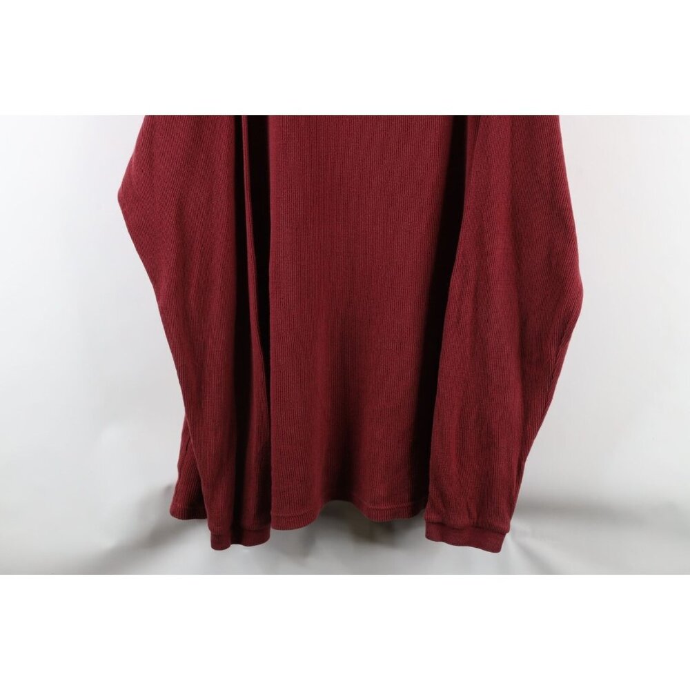 Vtg 90s Woolrich Mens 4XL Faded Striped Thermal Ribbed Knit Long Sleeve T-Shirt - Picture 3 of 10